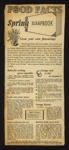 Ministry of Food advert - "Grow your own flavourings" - food facts no: 194; 5577 Ministry of Food advert - "Grow your own flavourings" - food facts no: 194; 5577