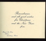 R.A.F Christmas cards (2) & 2 copies - R.A.F. Halton - Aylesbury - Buckinghamshire - plus envelopes (2); 5000