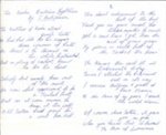 Handwritten copy of a poem titled the Berlin Butchers Nightmare - originally on the back of a postcard form World War one; 43147 Handwritten copy of a poem titled the Berlin Butchers Nightmare - originally on the back of a postcard form World War one; 43147