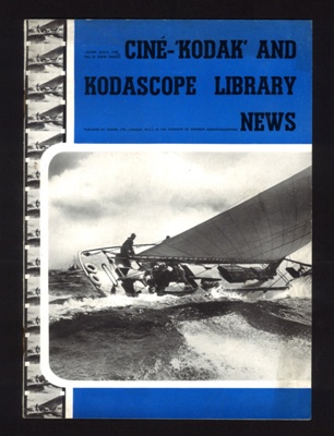 Magazine - "Cine-Kodak and kodascope library" - newsletter - June 1938; 1/06/1938; 7345 Magazine - "Cine-Kodak and kodascope library" - newsletter - June 1938; 1/06/1938; 7345