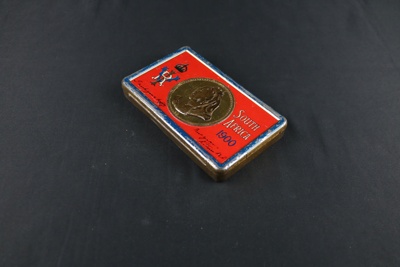 Queen Victoria chocolate tin. South Africa 1900. Boer War. Rowntrees chocolate still intact; 65246