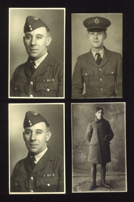 Photographs (4) - postcard type - unidentified R.A.F. personnel; 5461 Photographs (4) - postcard type - unidentified R.A.F. personnel; 5461