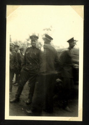 Photo of J.B McFeat in Russian Zone 1953, in uniform.; 76923