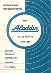 Operating Instructions - "Aladdin Blue Flame Paraffin Heater"; 38573