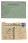 Army form w3078 - "Active Service" envelopes (5) - 3 with censor franks & 2 unused - 1942; 1/01/1942; 37028