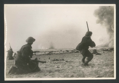 Official copyrighted war photographs (2) - entitled "The evacuation of Dunkirk; 56572
