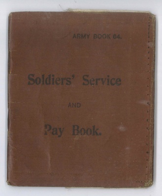 Soldier's Service & Paybook of John Edward Cook - WWI - Labour Battalion; 33066