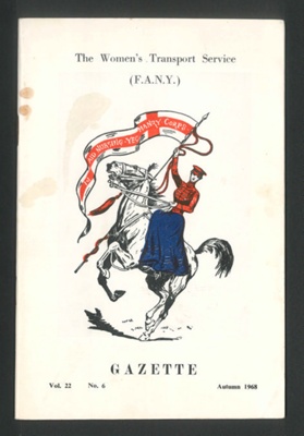 Magazine - "The Women's Transport Service (F.A.N.Y.) Gazette"vol 22 no: 6 - autumn 1968; 1/10/1968; 34514