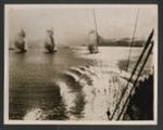 Official copyrighted war photograph - 29th May 1940 - bombs dropping a stern of aon E of H.M. destroyers in Norway; 56582 Official copyrighted war photograph - 29th May 1940 - bombs dropping a stern of aon E of H.M. destroyers in Norway; 56582