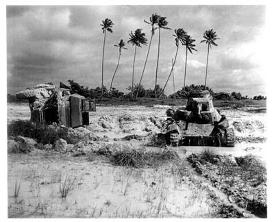 Copies (2) of photograph - "Two damaged Japanese afvs found on the India/Burma frontier 1945/1946"; 38019 Copies (2) of photograph - "Two damaged Japanese afvs found on the India/Burma frontier 1945/1946"; 38019