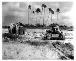 Copies (2) of photograph - "Two damaged Japanese afvs found on the India/Burma frontier 1945/1946"; 38019