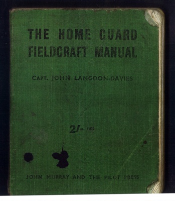 Photocopies (2) - front cover of "The Home Guard fieldcraft manual" by capt John Langdon-Davies; 33954