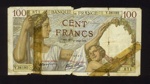 Bank note - "Banque de France" cent (100) francs - 20/11/1941; 20/11/1941; 6106