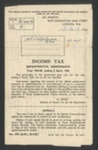 Income tax assessment 1944-1945 & national health & pensions contribution card - Cpl John Stephenson R.A.F.; 34398