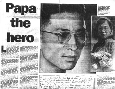 Photocopy - the strait times 15/02/1992 - articles re; the fall of Singapore; 15/02/1992; 9781