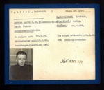 German P.O.W. record card - Reinhold Speidel - German - Dob 29/03/1903; 6604