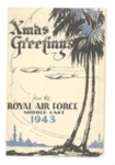 Christmas Greetings letter - from the Royal Air Force - Middle East - 1943; 1/12/1943; 36550