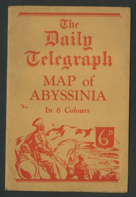 Map - "The Daily Telegraph map of Abyssinia" (Ethiopia) - pre 1939; 2806