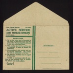 Army form w3078 - "Active service army privilege envelope"; 5243