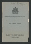 Booklet - Nottinghamshire county council - "Guide for rest care personnel" - March 1942; 1/03/1942; 34469 Booklet - Nottinghamshire county council - "Guide for rest care personnel" - March 1942; 1/03/1942; 34469