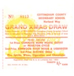 Ticket - Christmas prize draw - Cottingham County Secondary School - December 1966; 1/12/1966; 37236