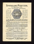 Leaflet - "Sparkling puritzer" - absolutely pure water - "Reynolds & Branson Ltd" - Leeds; 5044