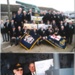 Colour photographs (4) - press publicity launch by "Consignia" (post office) - R.N. submarine service centenary stamps - Eden Camp - April 2001; 1/04/2001; 35459