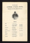 Programme - the Lawrence Royal Military School - Sanawar - combined athletic sports - 04/10/1945; 4/10/1945; 5412 Programme - the Lawrence Royal Military School - Sanawar - combined athletic sports - 04/10/1945; 4/10/1945; 5412