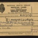 National health service medical card (in identity card wallet) - Margaret G. Gregory - Scarborough - 27/09/1950; 27/09/1950; 2372