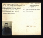 German P.O.W. record card - Johann Stoeber - Rumanian - Dob 09/11/1909; 6632