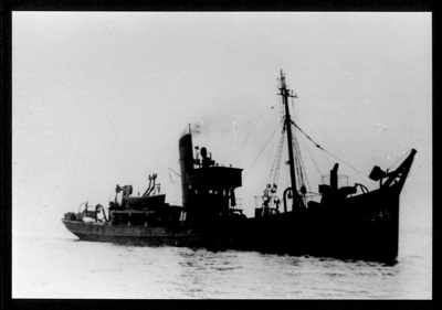 Photograph - "HMT Ann Melville" - R.N.P.S. - minesweeping trawler - pennant no: fy 1945; 3139