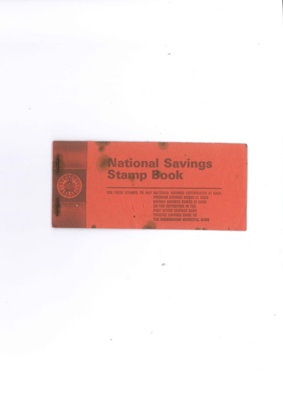 National savings stamp book (red) - no stamps; 35022