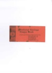 National savings stamp book (red) - no stamps; 35022