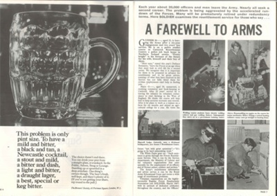 Magazine - "Soldier" - Vol. 24 No: 5 - May 1968 - "A Farewell to Arms" - demobilisation in 1968; 1/05/1968; 35086 Magazine - "Soldier" - Vol. 24 No: 5 - May 1968 - "A Farewell to Arms" - demobilisation in 1968; 1/05/1968; 35086