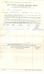 Royal Navy Form S1246l - Sick Berth Rating's History Sheet - Tom Sanderson S.B.R. x7024 - 1941; 1/01/1941; 38303 Royal Navy Form S1246l - Sick Berth Rating's History Sheet - Tom Sanderson S.B.R. x7024 - 1941; 1/01/1941; 38303