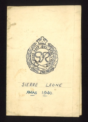 Home made Christmas card - Royal Engineers - Sierre Leone - 1940; 25/12/1940; 2095