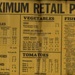 Co-operative society posters (3) - " maximum retail prices" - meat & vegetables & fruit; 7395
