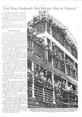 Copied pages (3) - from "War Illustrated" Magazine 17/05/1940 - British withdrawal from Norway; 17/05/1940; 38072