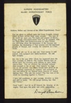 General Eisenhower's Message to Allied Forces Expeditionary Force - 1944; 1/01/1944; 2490 General Eisenhower's Message to Allied Forces Expeditionary Force - 1944; 1/01/1944; 2490