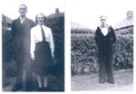 Copied photographs (2) - Harold Sykes with his sister (?) Kathleen Slater (nee Sykes); 37909