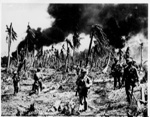 Photograph - U.S forces in action in Kwajalein atoll in the Marshall Islands; 2636