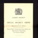 Order of ceremony (2) (in English & French) - plus - special district order - for unveiling & dedication of the Dunkirk memorial - 29/06/1957; 29/06/1957; 7422 Order of ceremony (2) (in English & French) - plus - special district order - for unveiling & dedication of the Dunkirk memorial - 29/06/1957; 29/06/1957; 7422