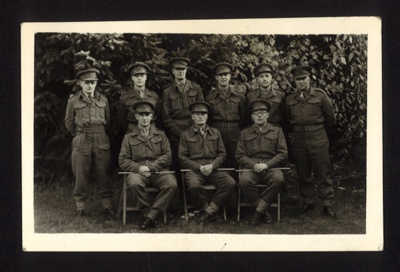Photographs (4) - army group - R.H.Q. 138th Field Regiment R.A. - 21/01/1942 & September 1945; 21/10/1942; 31867