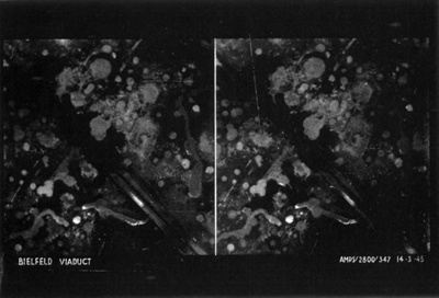 R.A.F. photograph transparency - Bomb Damage at Bielfeld Viaduct - 14/03/1945; 14/03/1945; 9006