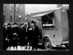 Photographs (5) - A.F.S. mobile kitchen - donated by the citizens of Quelph - Ontario - Canada- with typescript account; 2227
