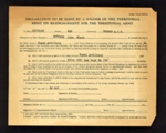 Army form E611a - "Re-engagement for the Territorial Army" - Sgt A.J.B. Turner 23518326 - Royal Artillery - 1956; 1/01/1956; 5050 Army form E611a - "Re-engagement for the Territorial Army" - Sgt A.J.B. Turner 23518326 - Royal Artillery - 1956; 1/01/1956; 5050
