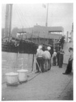 Copied photographs (3) - Immigrant Ships - Haifa - Palestine - R.N. boarding party - "H.M.S. mauritius"; 38090