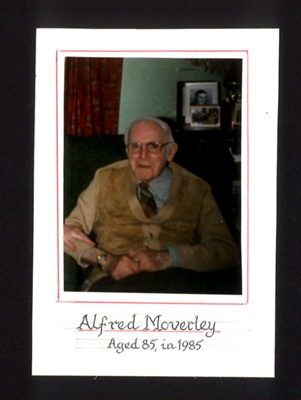 Photograph - press cutting & letter re: Albert Moverly 1899-1988; 1/01/1985; 5557