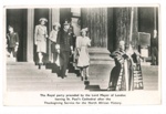 Post card - Royal family leaving St. Paul's cathedral after service for North African victory; 36495