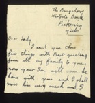 Letter to Mrs Glanz from Mrs Clayworth not dated but sent with letter from Franz Glanz dated 12/10/1947; 71537 Letter to Mrs Glanz from Mrs Clayworth not dated but sent with letter from Franz Glanz dated 12/10/1947; 71537